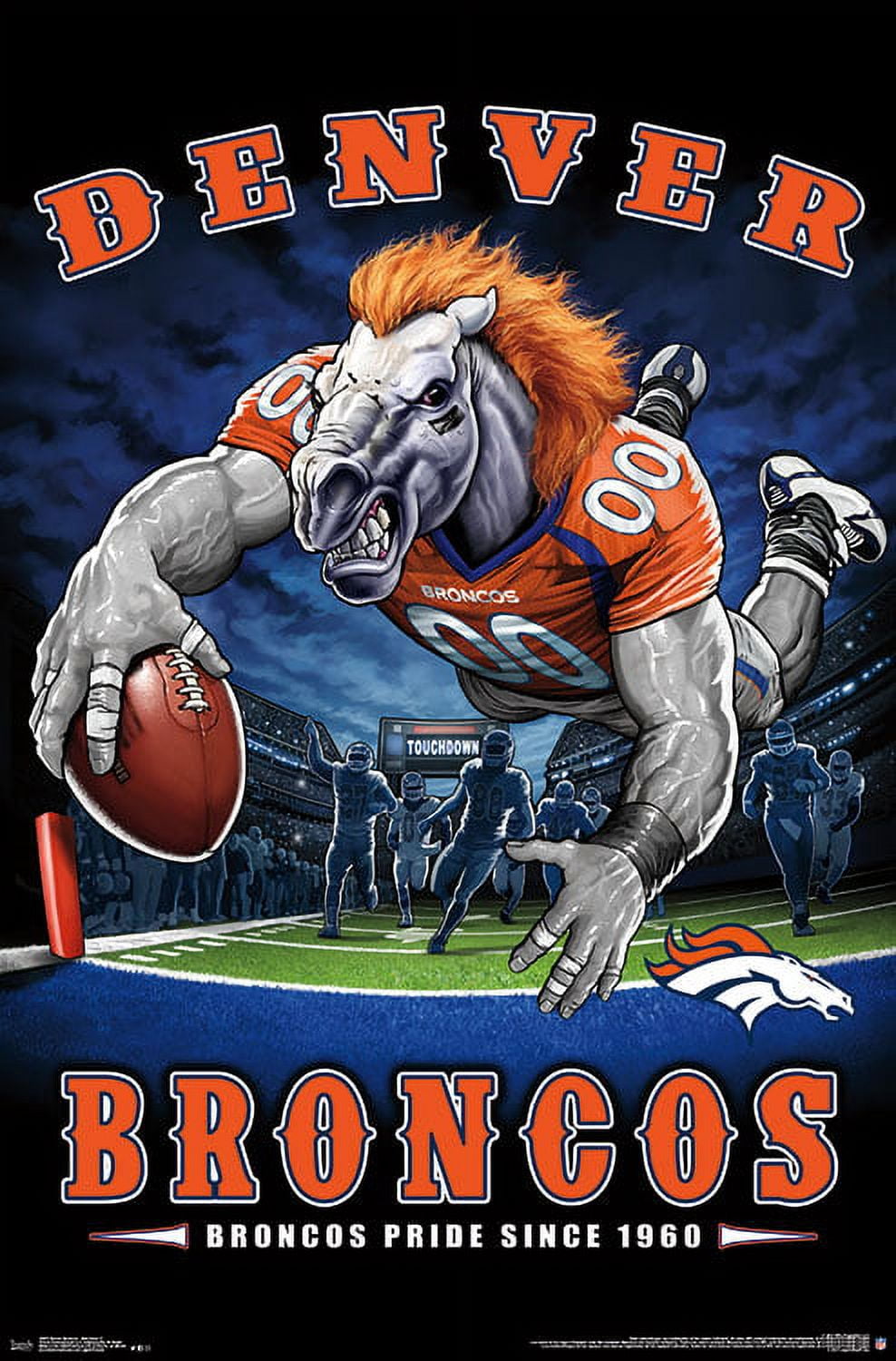 Denver Broncos - End Zone Poster Clip Bundle