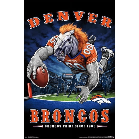 Denver Broncos - End Zone Poster Mount Bundle