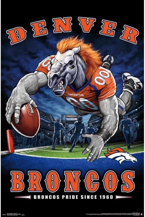Denver Broncos - End Zone Poster Print (22 x 34)