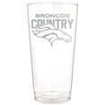 thumbnail image 1 of Denver Broncos Etched 16oz. Rally Cry Pint Glass, 1 of 1