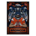 thumbnail image 1 of Denver Broncos Framed Stained Glass Art Print, 1 of 2