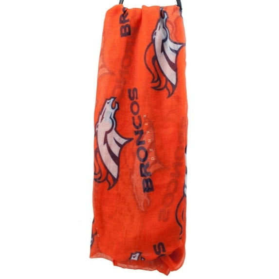 Denver Broncos Infinity Sheer Fashion Scarf - Orange Color