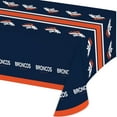 thumbnail image 1 of Denver Broncos Plastic Tablecloths, 3 ct, 1 of 3