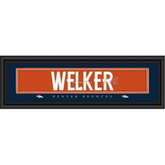Denver Broncos Print 8x24 Signature Style Wes Welker