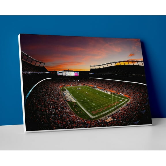 Denver Broncos Stadium Poster or Wrapped Canvas