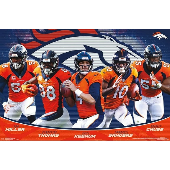 Denver Broncos - Team Laminated Poster Print (34 x 22)