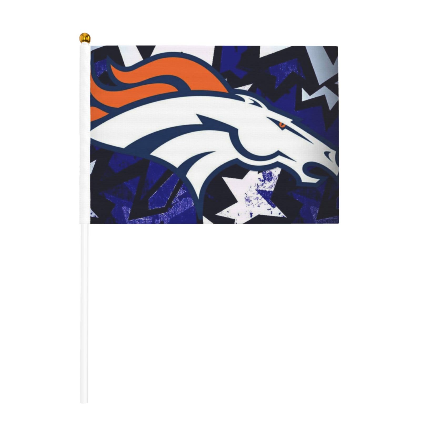 Denver Broncos Holiday Snow Garden Flag - Double Sided 12.5x18 Inch Winter Team Banner - View #5