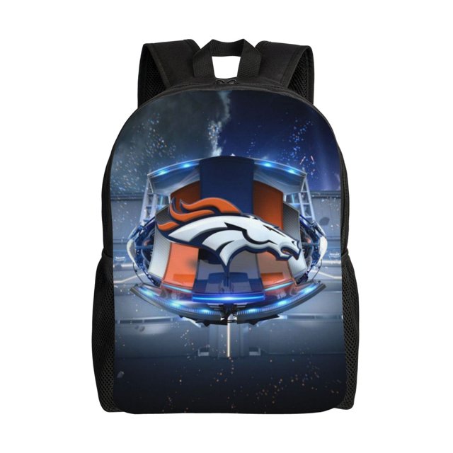 Broncos Football Teenager School Bag Sports Backpack Large Capacity