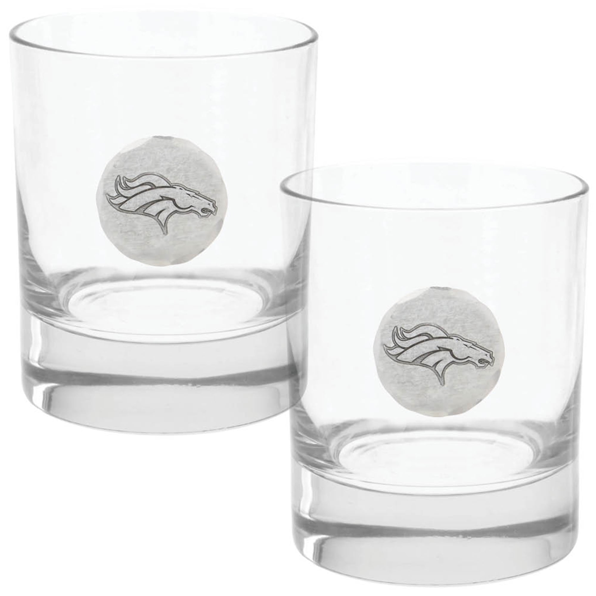 Denver Broncos Two-Piece 11oz. Rocks Glass Set