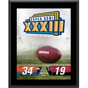 Denver Broncos vs. Atlanta Falcons Super Bowl XXXIII 10.5" x 13" Sublimated Plaque