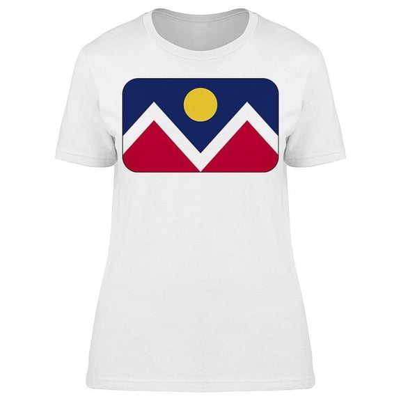 Denver City Flag  T-Shirt Women -Image by Shutterstock, Female Small