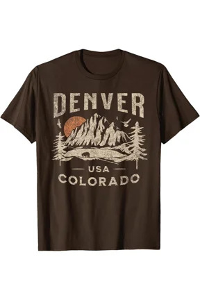 Denver City Name Travel Graphic T-Shirt