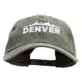 thumbnail image 1 of Denver City Skyline Twill Premium Pigment Dyed Cap - Olive OSFM, 1 of 5
