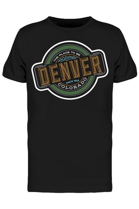 Denver Colorado Emblem T-Shirt Men -Image by Shutterstock, Male Small