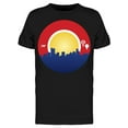 thumbnail image 1 of Denver Colorado Skyline Balloons T-Shirt Men -Image by Shutterstock, Male Large, 1 of 2
