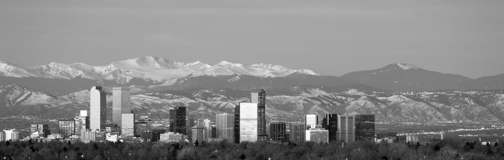 Denver Colorado USA Canvas Art - Panoramic Images (12 x 36)