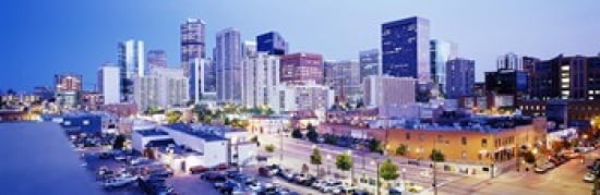Denver Colorado USA Canvas Art - Panoramic Images (36 x 12)