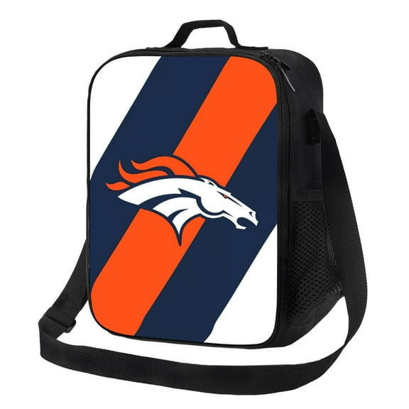 Denver Custom lunch box, multifunctional cooler insulated lunch bag, football team themed food storage bag can be carried by hand or crossbody, suitable for sch_ool, office, picnic, travel