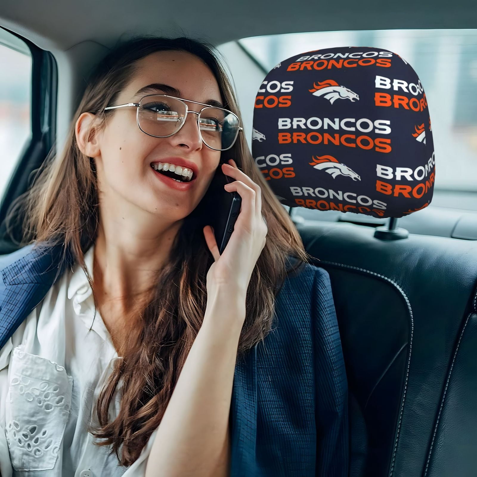 Denver Easy To Install Car Headrest Cover 2 Pcs Fan Gifts Car Head Rest ...