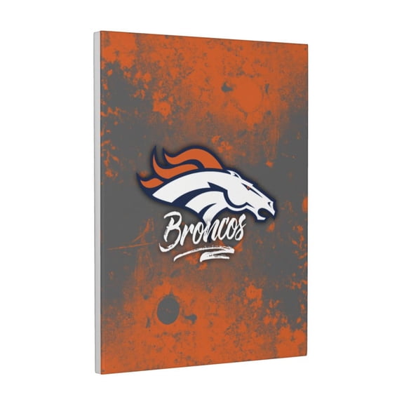 Denver Football Team Canvas Decorative Picture, High-Gloss Waterproof HD Print with Solid Wood Frame & Easy-Hang Hooks