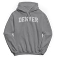 thumbnail image 1 of Denver Graphic Sport Grey Men's Cotton Pullover Hoodie, 1 of 1