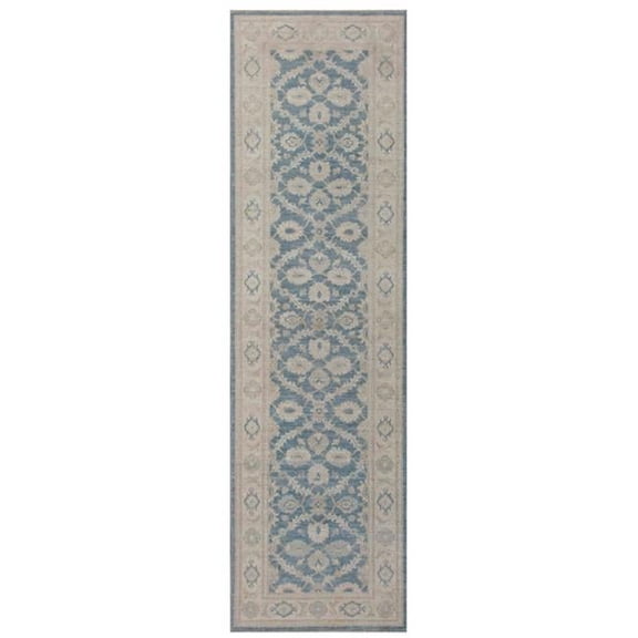Denver Hand-Knotted Grey Lamb's Wool Area Rug- 2 ft. 8 in. X 9 ft. 3 in.