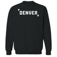 thumbnail image 1 of Denver Humor Graphic Black Men's Crewneck Sweatshirt, 1 of 1