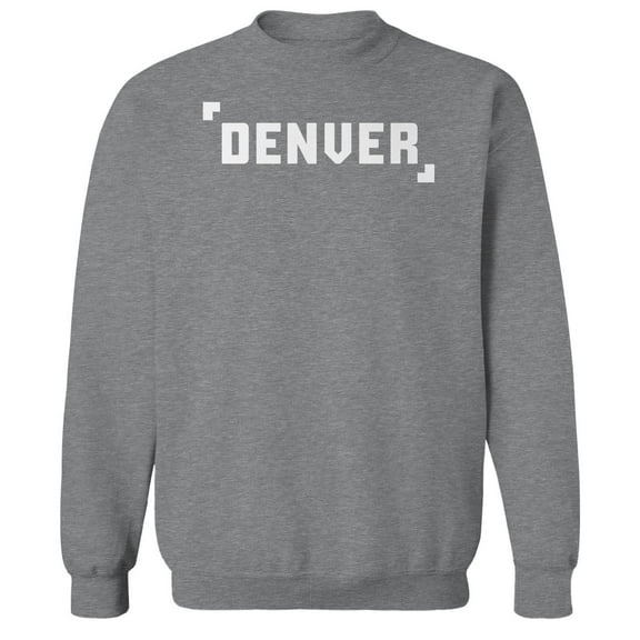 Denver Humor Graphic Sport Grey Men's Crewneck Sweatshirt