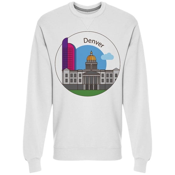 Denver Landmarks Sweatshirt Men -Image by Shutterstock, Male 3X-Large