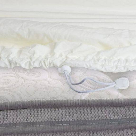 Denver Mattress RV Collection Ultra-Soft Brushed Microfiber Adjustable Bedding Sheet Set For Mattresses Up to 6" Deep, Ivory