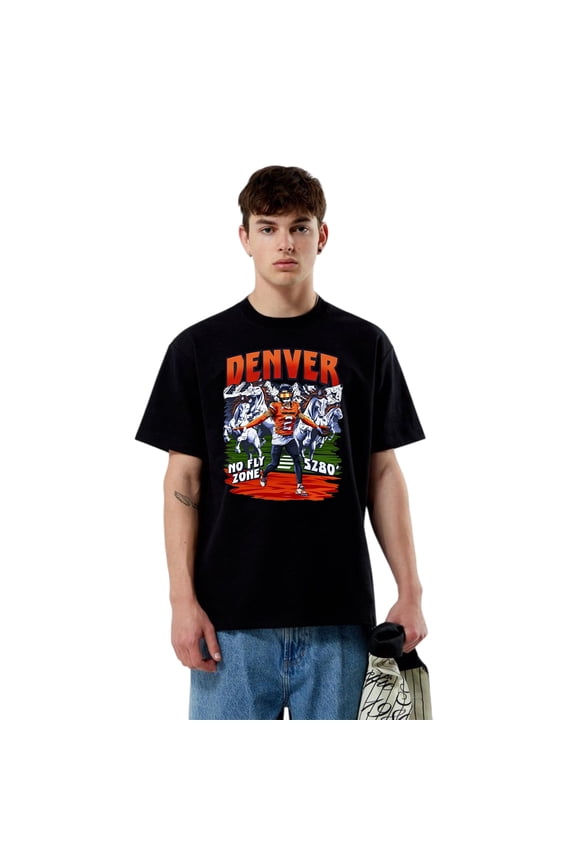 Denver No Fly Zone 5280 Broncos Football Defense T-Shirt, for men & women, up to size 5XL