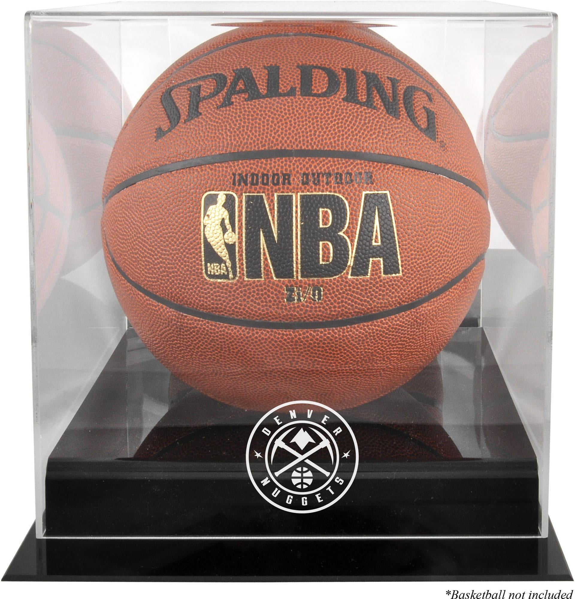 Denver Nuggets Black Base Team Logo Basketball Display Case with ...