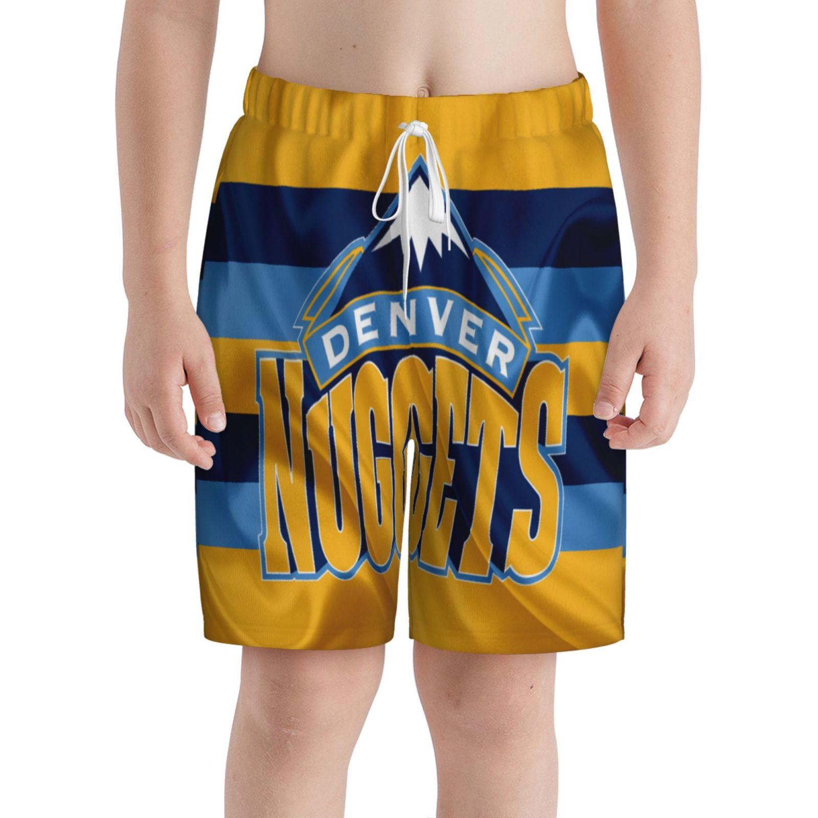 DenverNuggets Boys Swim Trunks 720T with Compression Liner Quick Dry