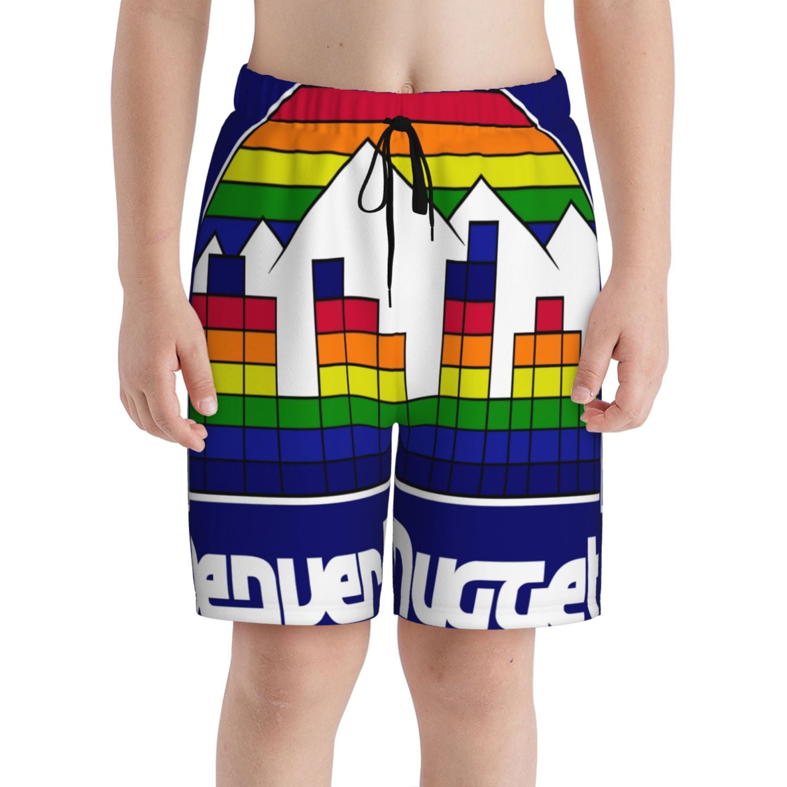 DenverNuggets Boys Swim Trunks 720T with Compression Liner Quick Dry