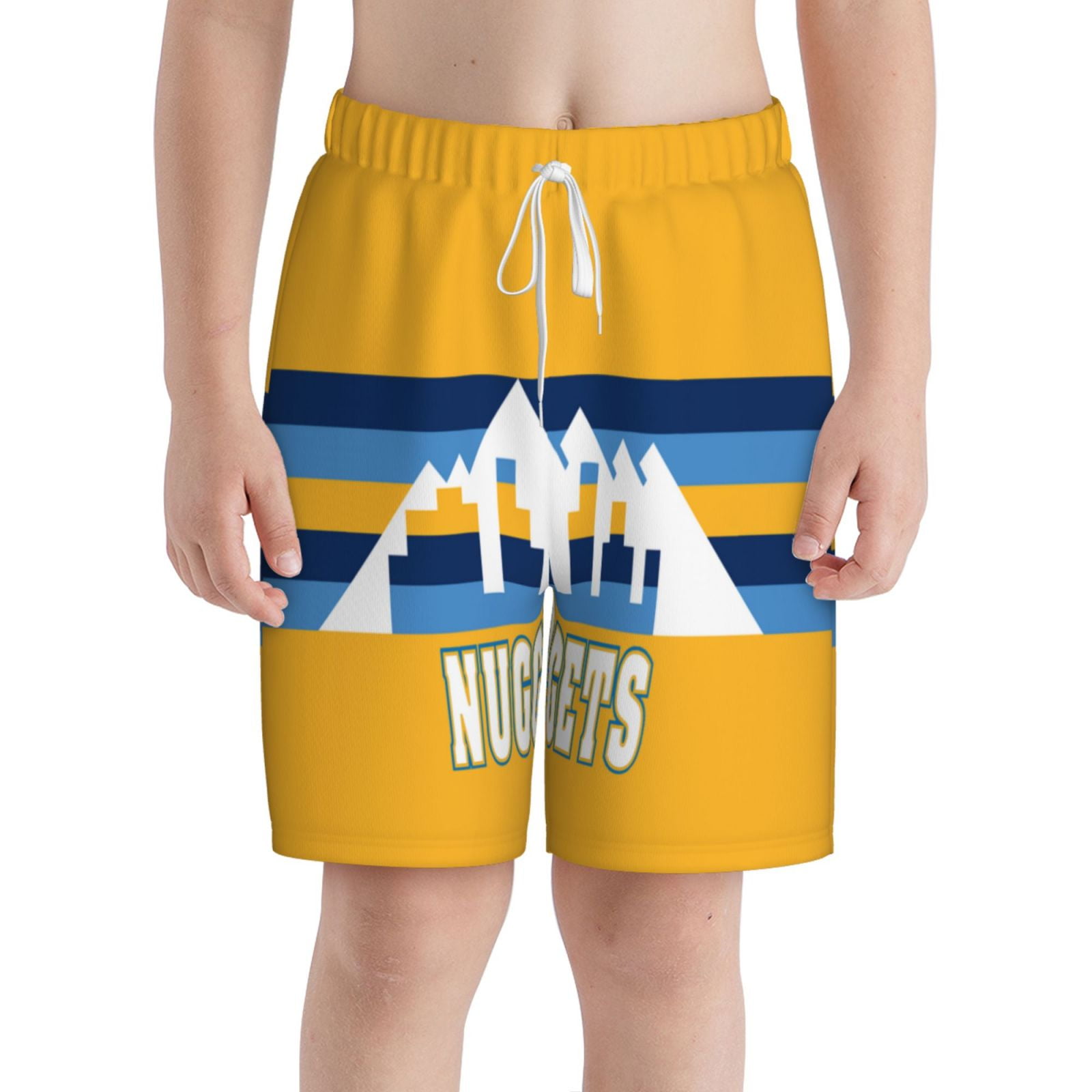 DenverNuggets Boys Swim Trunks 720T with Compression Liner Quick Dry