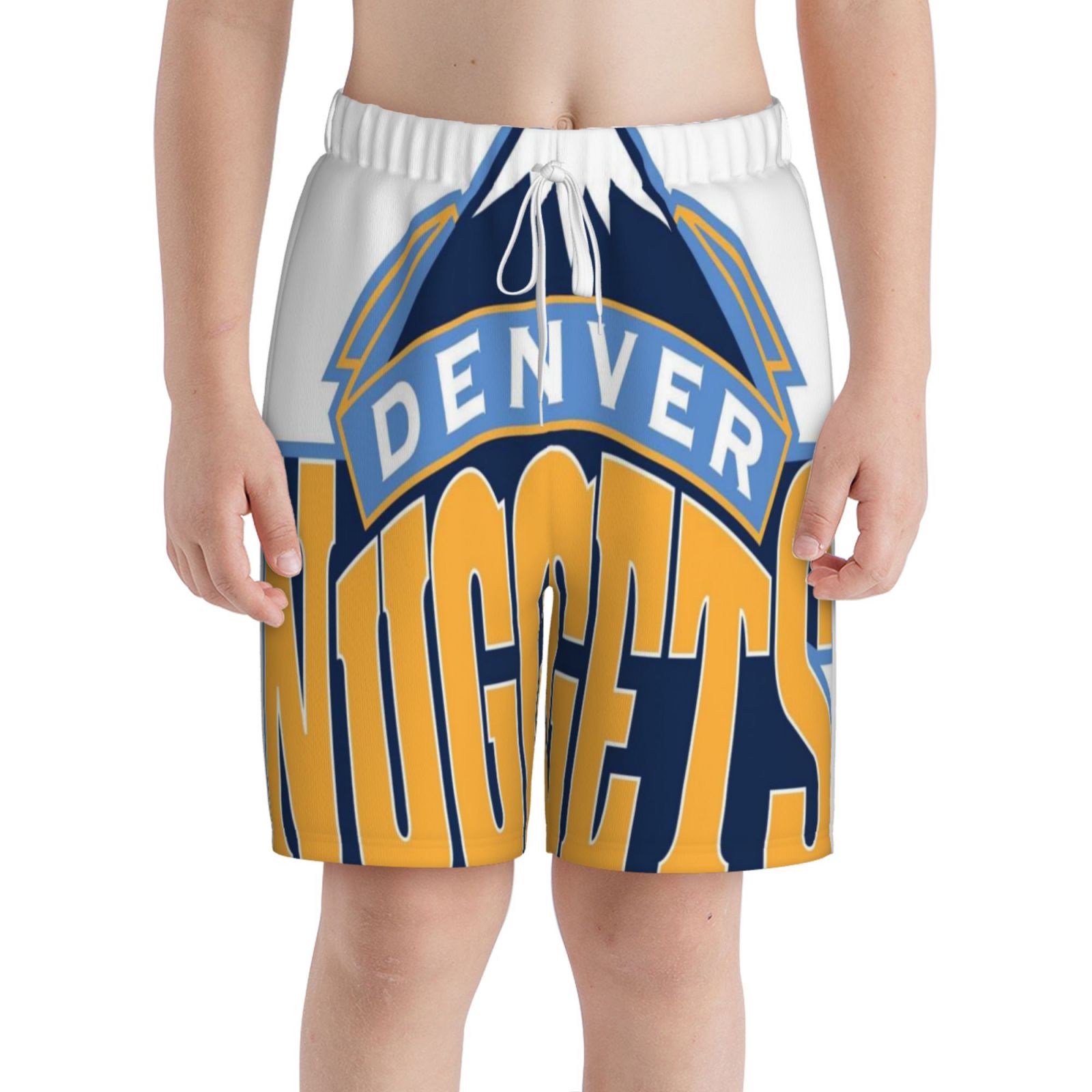 DenverNuggets Boys Swim Trunks 720T with Compression Liner Quick Dry
