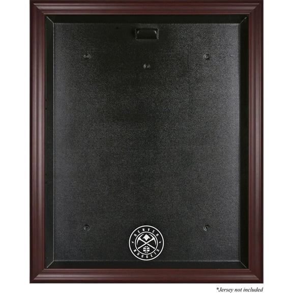 Denver Nuggets Mahogany Framed Team Logo Jersey Display Case