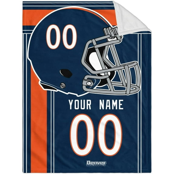Denver Plush Throw Blanket Personalized Gift for Men Women Youth