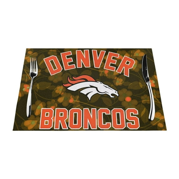 Denver Team PVC Woven Dinner Plate Mat, Easy to Clean Table Mat, Oil ...