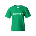 thumbnail image 1 of Denver Unisex Youth Kids T-Shirt Tee Clothing Youth Medium Irish Green, 1 of 5