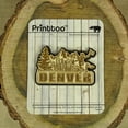 thumbnail image 1 of Denver Wood Engraved Fridge Magnet Souvenir Gift, 1 of 4
