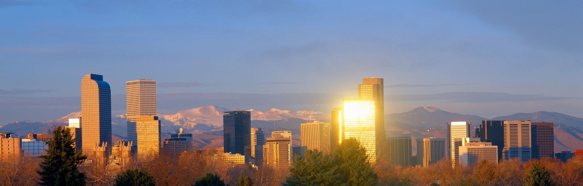 DenverColorado skyline Canvas Art - Panoramic Images (27 x 9)