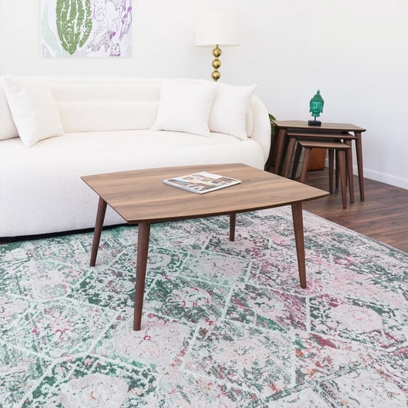 Deny | Classic Rectangular Walnut Center Table