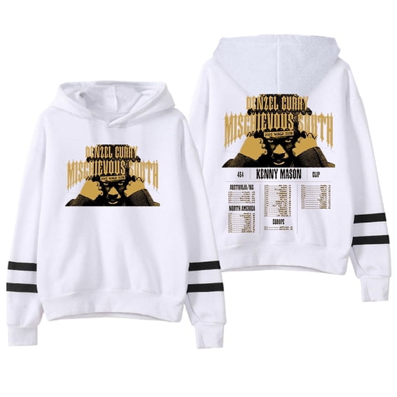 Denzel Curry 2025 World Tour Hoodies Cool Hip Hop Printed Neutral Fashion Hoodie