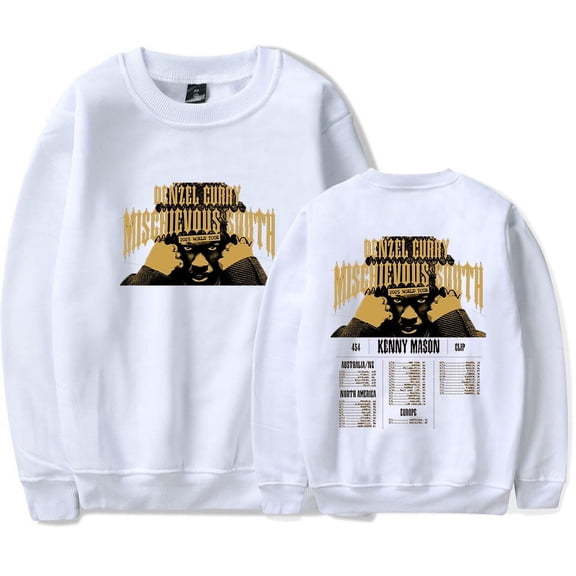 Denzel Curry 2025 World Tour Sweatshirt Hip Hop Crewneck Fashion Long Sleeve Clothes