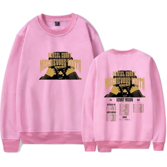 Denzel Curry 2025 World Tour Sweatshirt Hip Hop Crewneck Fashion Long Sleeve Clothes