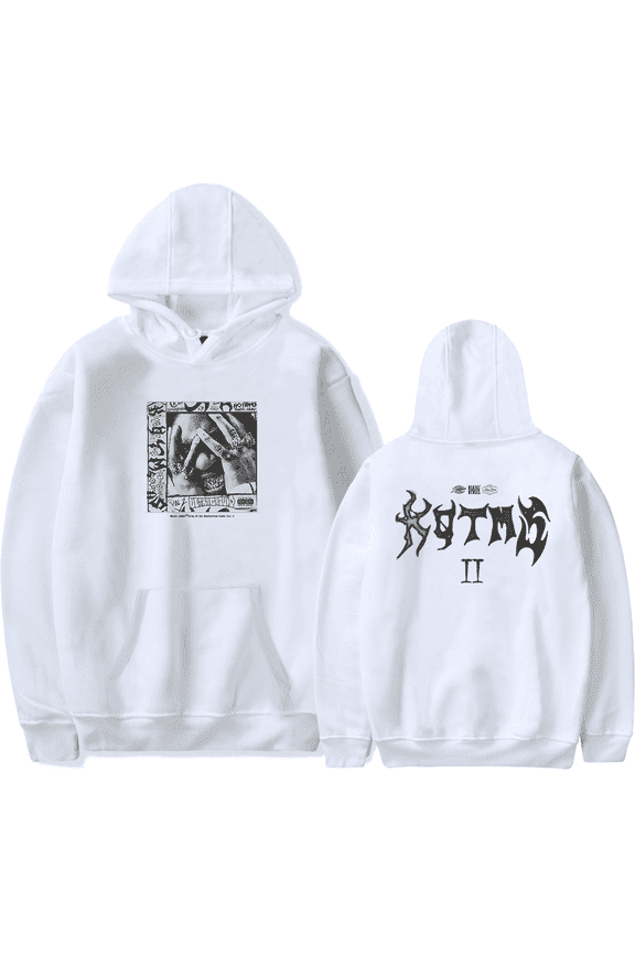 Denzel Curry Merch Hoodie KOTMS VOL II Album Hip Hop Streetwear xx-large