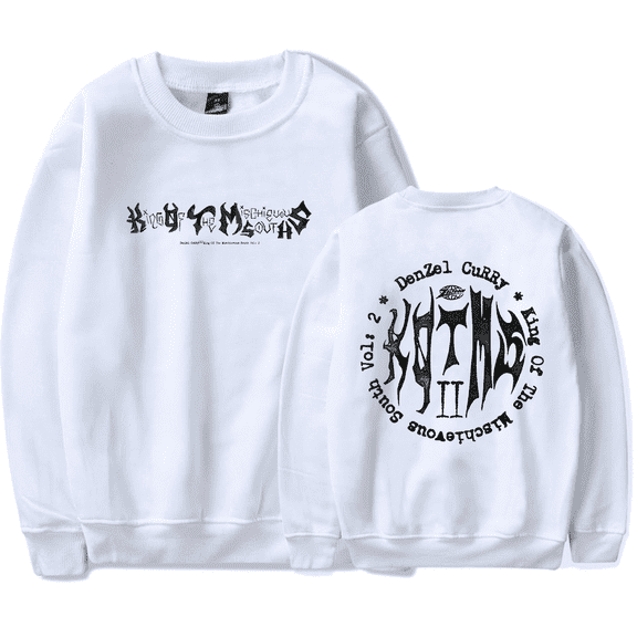 Denzel Curry Merch Long Sleeve Sweatshirt KOTMS VOL II Hoodie Men Women Hip Hop Crewneck Sweatshirts