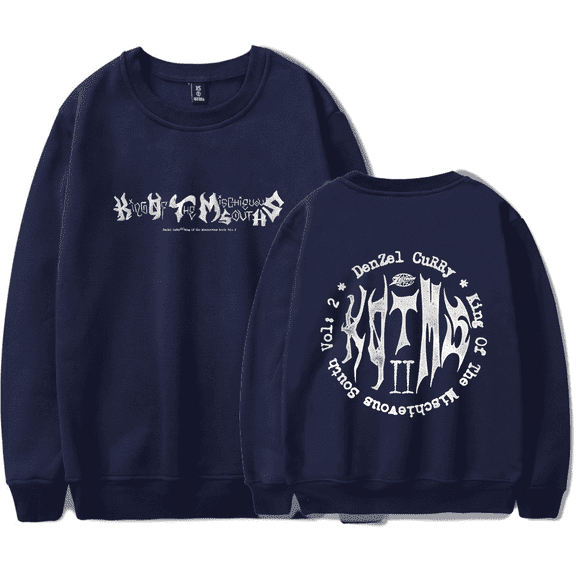 Denzel Curry Merch Long Sleeve Sweatshirt KOTMS VOL II Hoodie Men Women Hip Hop Crewneck Sweatshirts