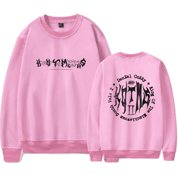 Denzel Curry Merch Long Sleeve Sweatshirt KOTMS VOL II Hoodie Men Women Hip Hop Crewneck Sweatshirts